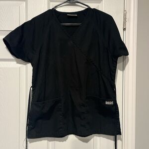 Butter Black Short Sleeve Scrub Top